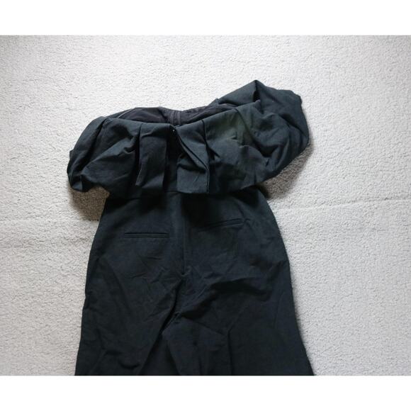 Jonathan Simkhai Jumpsuit Black 4 Puff Sleeveless Off The Shoulder Cotton Linen - Picture 8 of 16